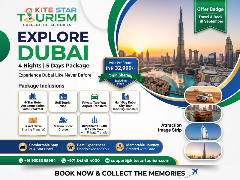 Explore Dubai – 4 Nights / 5 Days Premium Package