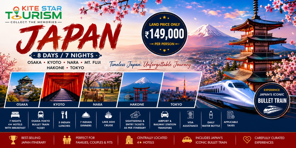 Japan 8 Days 7 Nights Classic Tour Package – Osaka, Kyoto, Nara, Mt. Fuji & Tokyo