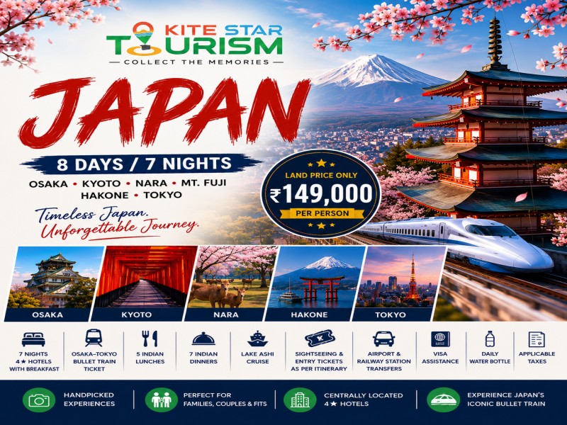 Japan 8 Days 7 Nights Classic Tour Package – Osaka, Kyoto, Nara, Mt. Fuji & Tokyo