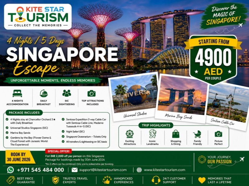 4 Nights Singapore Escape with Universal Studios & Sentosa